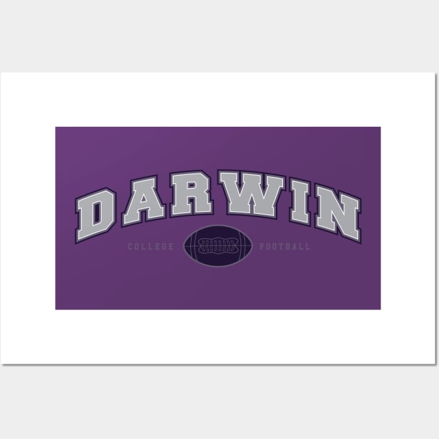 Darwin College Football Wall Art by SpruceTavern